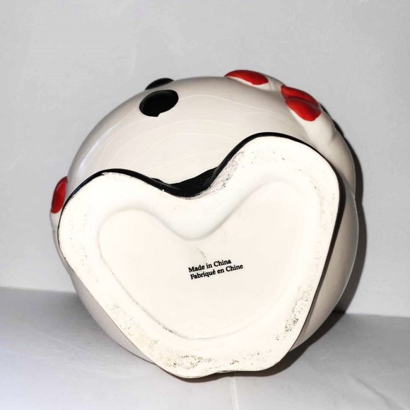 Roly Poly Ceramic Snowman Cookie Jar Tii Collections  9-1/2 Inch - Picture 8 of 10